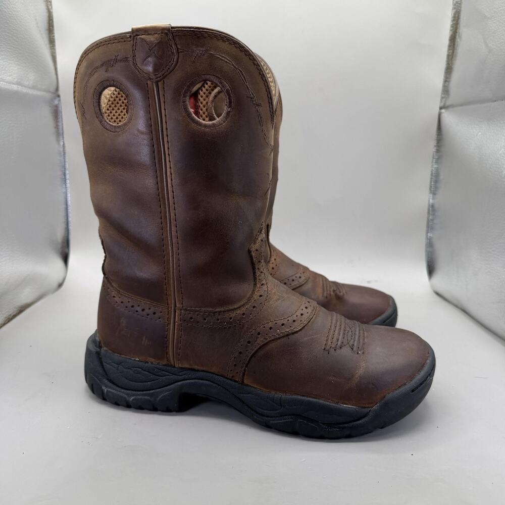 Twisted X 9" All Around WABC001 Western Work Boots Womens Size 7 Brown Leather